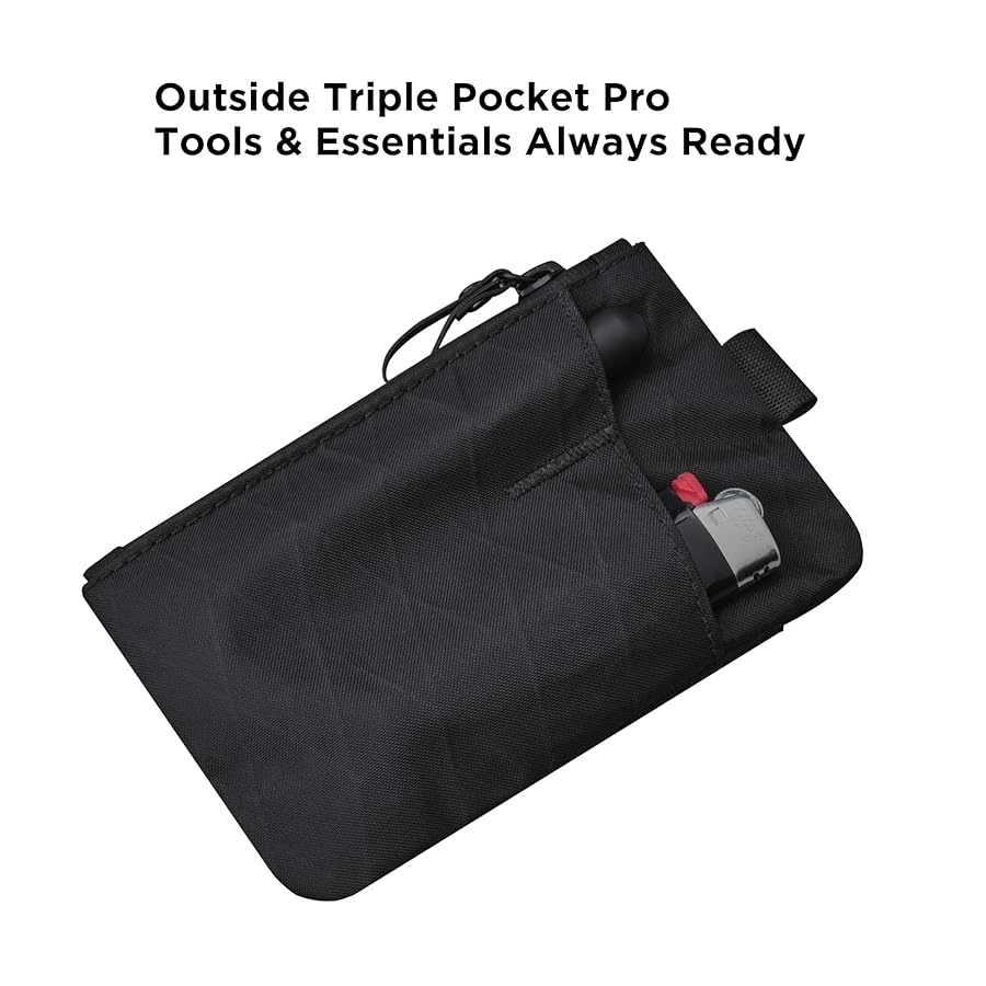 ALPAKA Zip Pouch Pro Black X-Pac VX21 - Minimalist Zipper